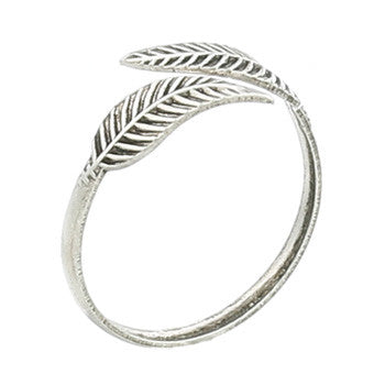 Silver Leaf Toe Ring