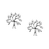 A quality pair of sterling silver stud earrings with delicate branches.  The detailed design is stunning.