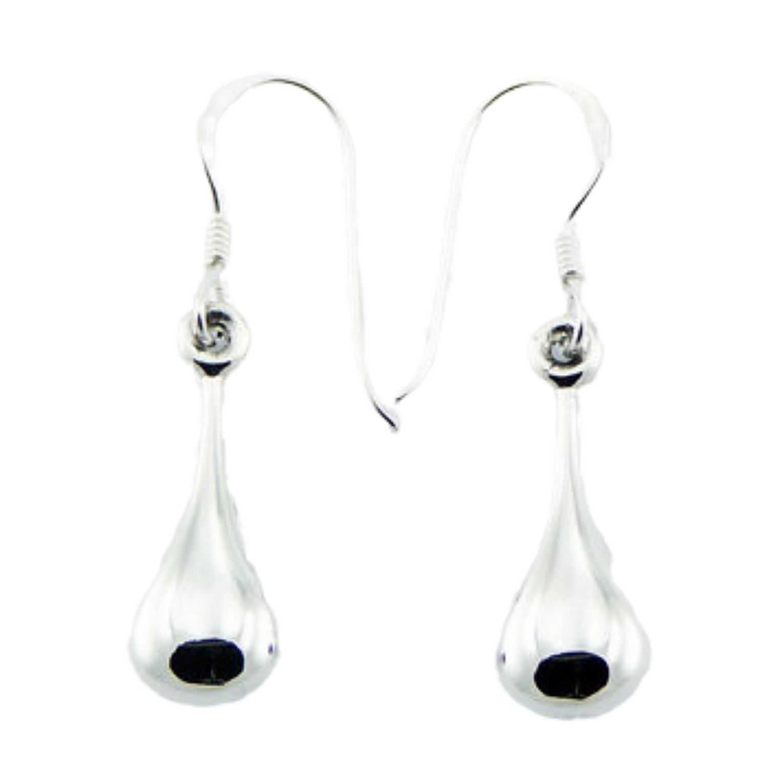 Sterling Silver Tear Droplet Drop Earrings